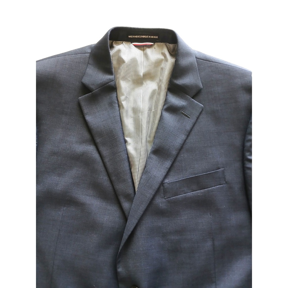 Tommy Hilfiger Blue Wool Blend Modern Fit Blazer Sports Coat Men's Size *44R